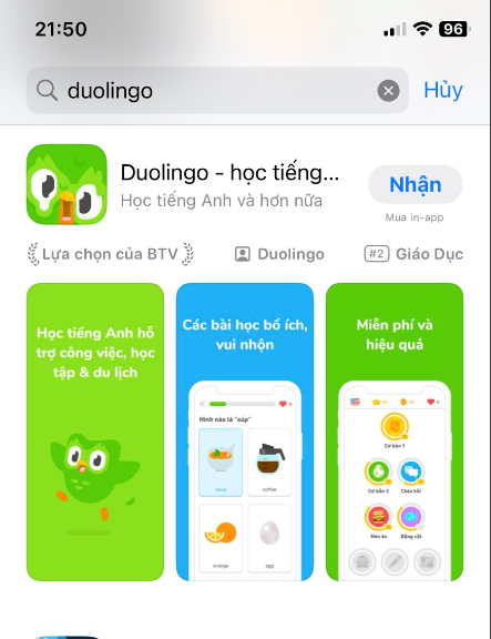Duolingo iPhone